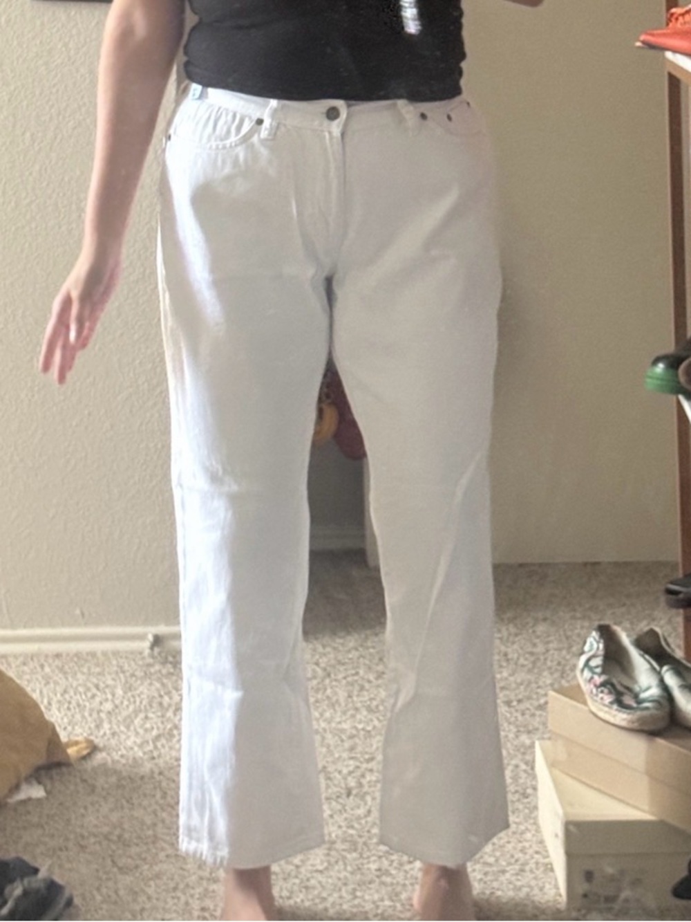 Lauren Jeans Co RALPH LAUREN white Straight-Leg Women's Jeans
